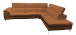 Viola - Italian Contemporary Cognac Leather Right Facing Sectional Sofa by VIG Furniture - View 2