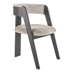 Washington - Modern Grey Fabric + Ebony Oak Dining Chair (Set of 2) by VIG Furniture - View 1
