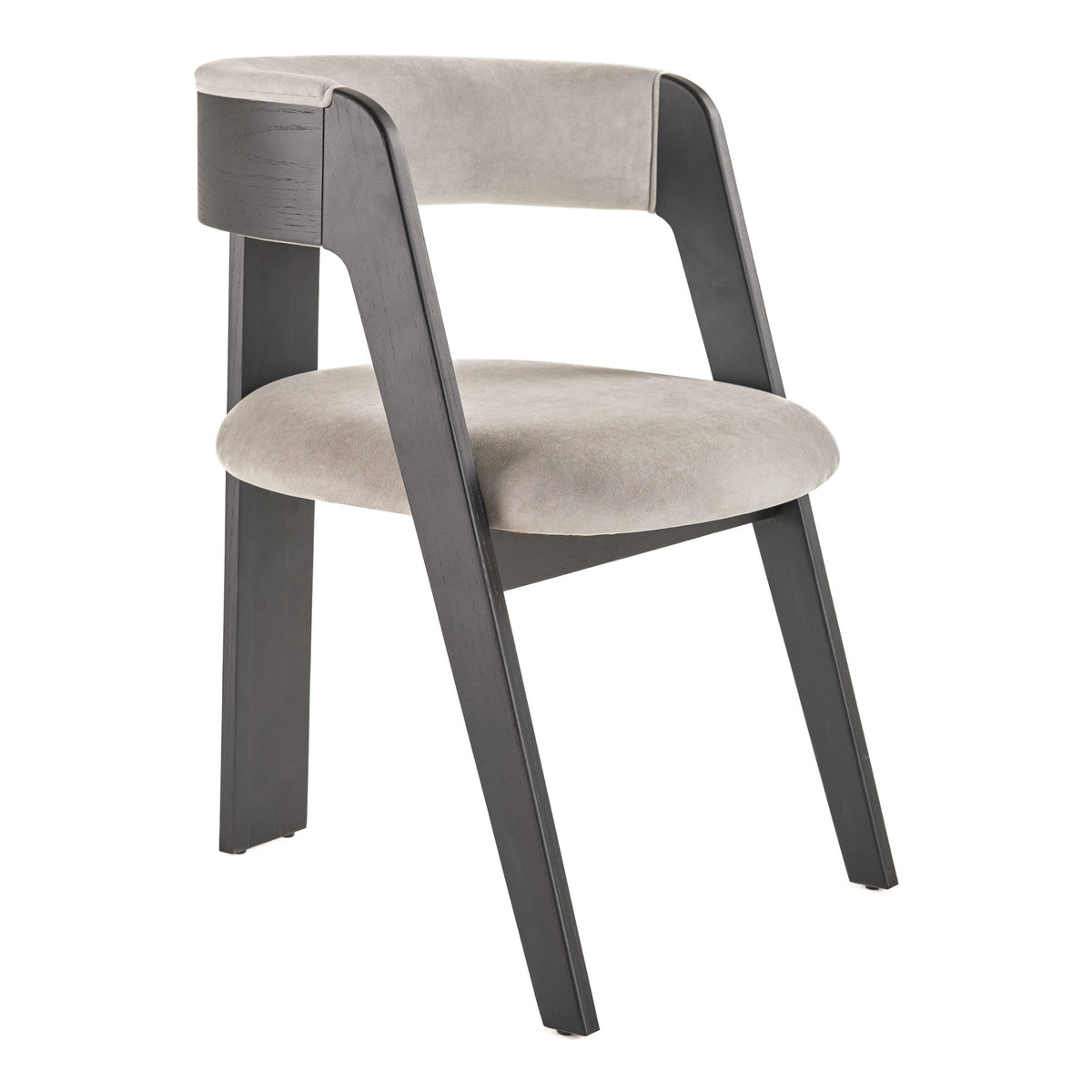 Washington - Modern Grey Fabric + Ebony Oak Dining Chair (Set of 2) by VIG Furniture - View 1