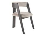 Washington - Modern Grey Fabric + Ebony Oak Dining Chair (Set of 2) by VIG Furniture - View 3