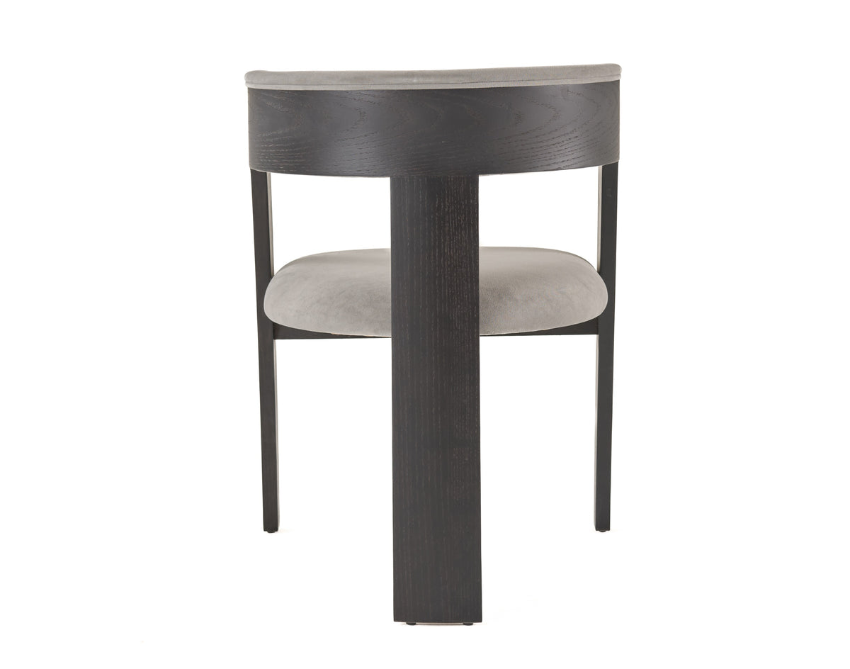 Washington - Modern Grey Fabric + Ebony Oak Dining Chair (Set of 2) by VIG Furniture - View 5