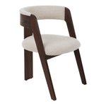 Washington - Modern Cream Fabric + Brown Oak Dining Chair (Set of 2) by VIG Furniture - View 1