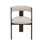 Washington - Modern Cream Fabric + Brown Oak Dining Chair (Set of 2) by VIG Furniture - View 3