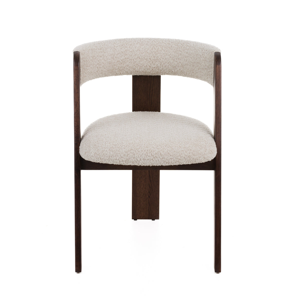 Washington - Modern Cream Fabric + Brown Oak Dining Chair (Set of 2) by VIG Furniture - View 3