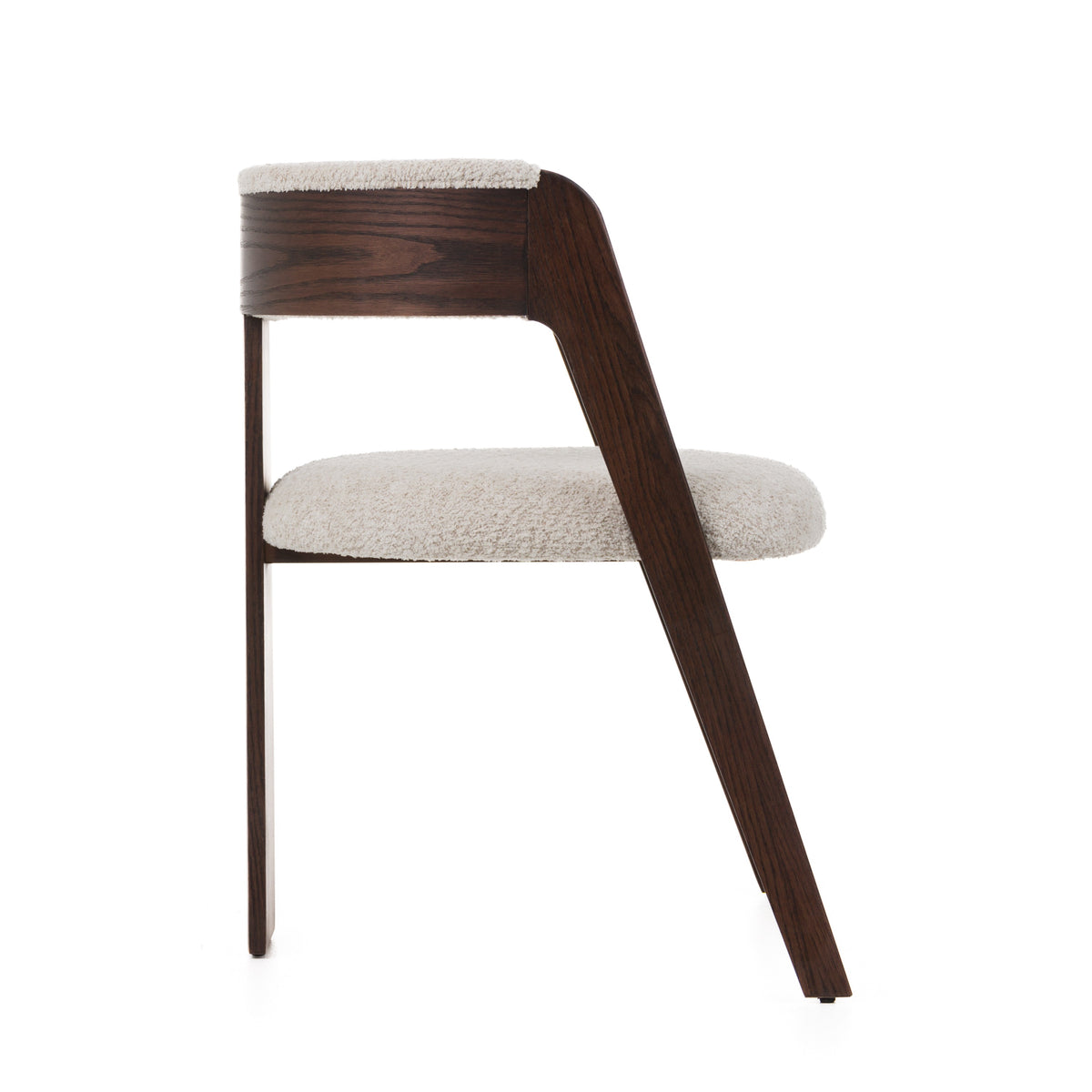 Washington - Modern Cream Fabric + Brown Oak Dining Chair (Set of 2) by VIG Furniture - View 5