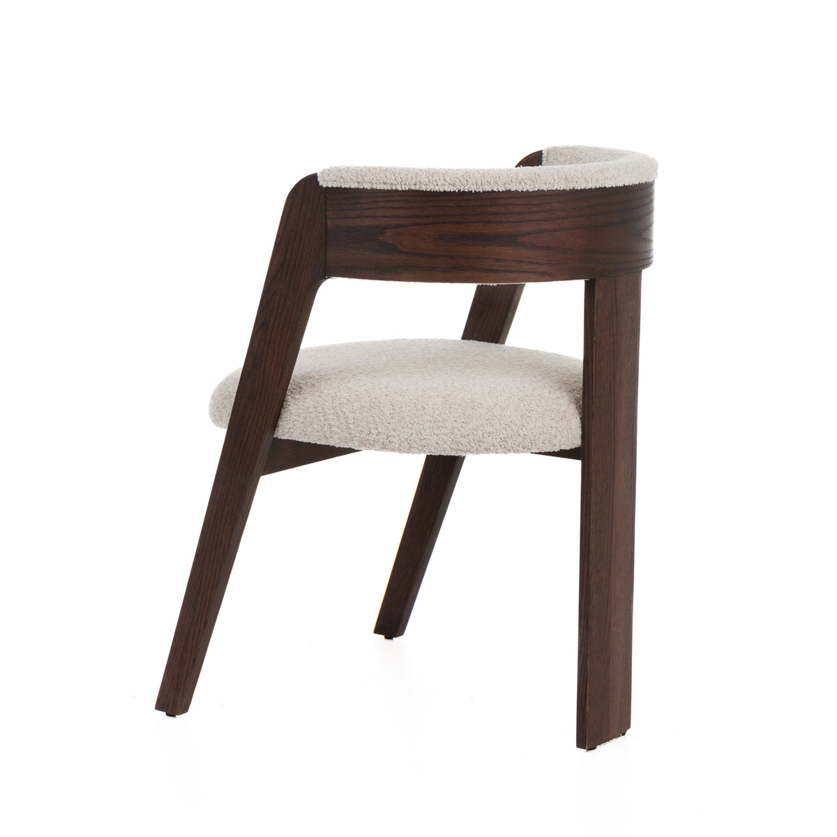 Washington - Modern Cream Fabric + Brown Oak Dining Chair (Set of 2) by VIG Furniture - View 7