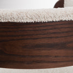 Washington - Modern Cream Fabric + Brown Oak Dining Chair (Set of 2) by VIG Furniture - View 8