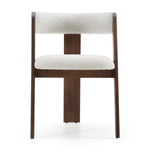 Washington - Modern Off-White Fabric + Brown Oak Dining Chair (Set of 2) by VIG Furniture - View 2