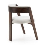 Washington - Modern Off-White Fabric + Brown Oak Dining Chair (Set of 2) by VIG Furniture - View 4