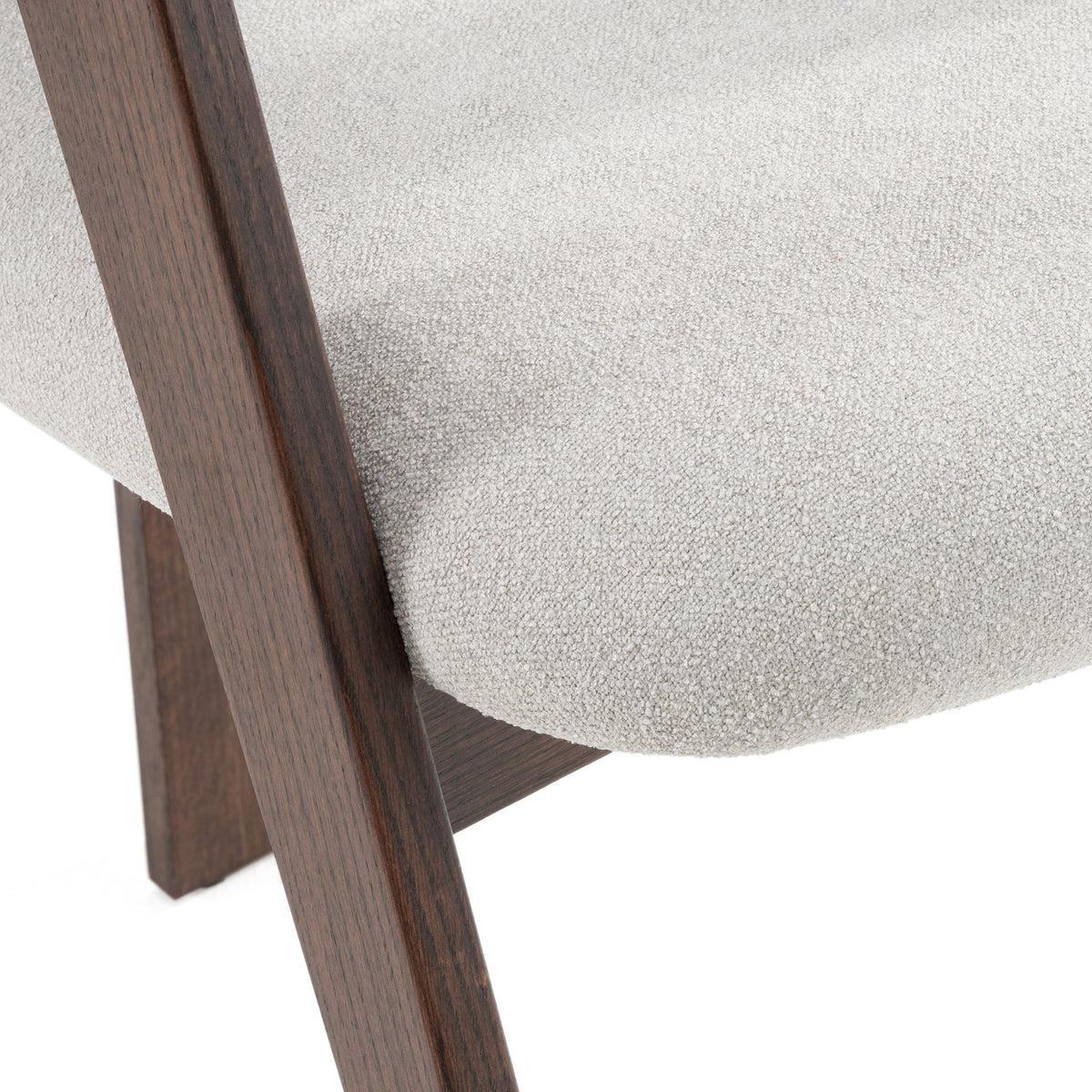 Washington - Modern Off-White Fabric + Brown Oak Dining Chair (Set of 2) by VIG Furniture - View 6