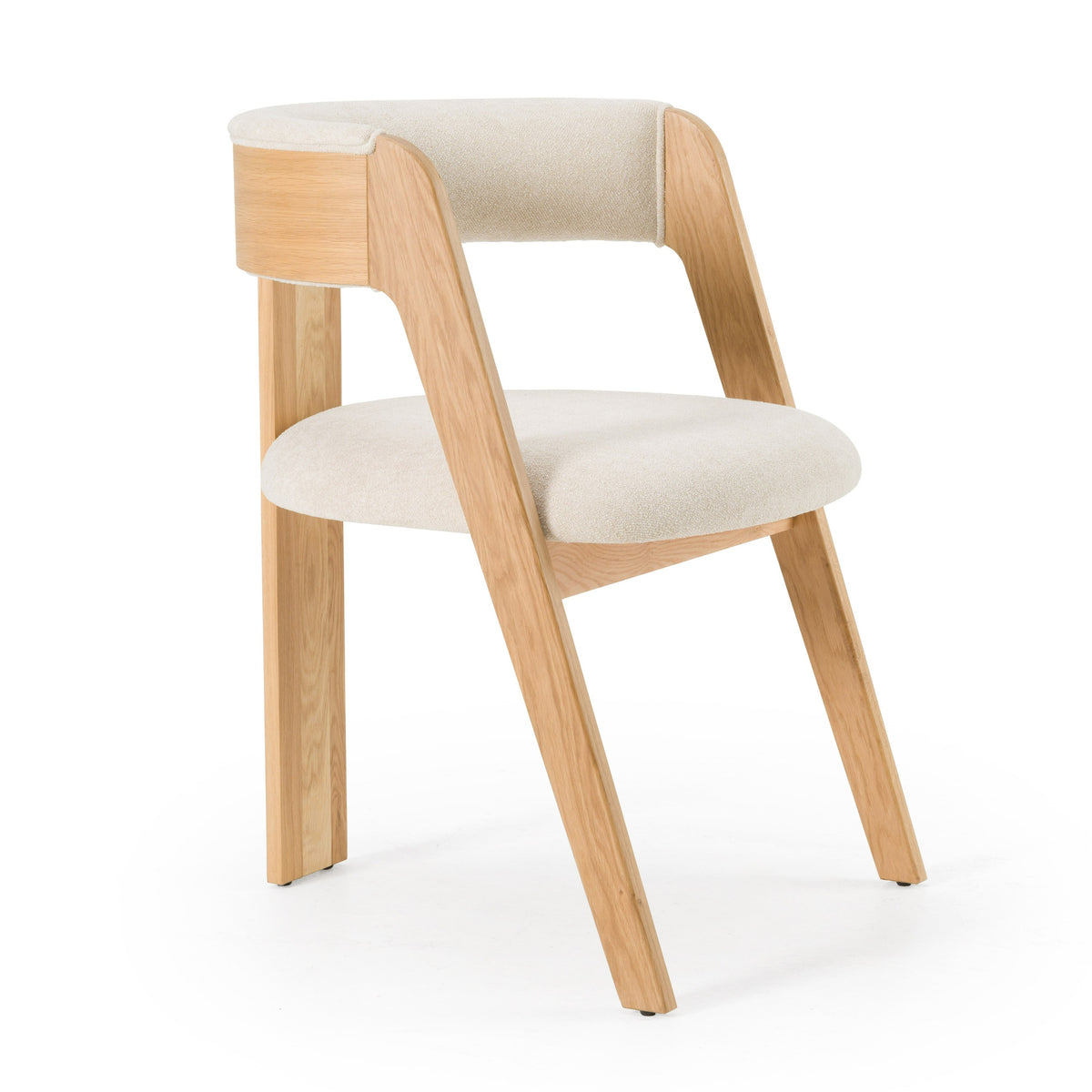 Washington - Modern Beige Fabric + White Oak Dining Chair (Set of 2) by VIG Furniture - View 1