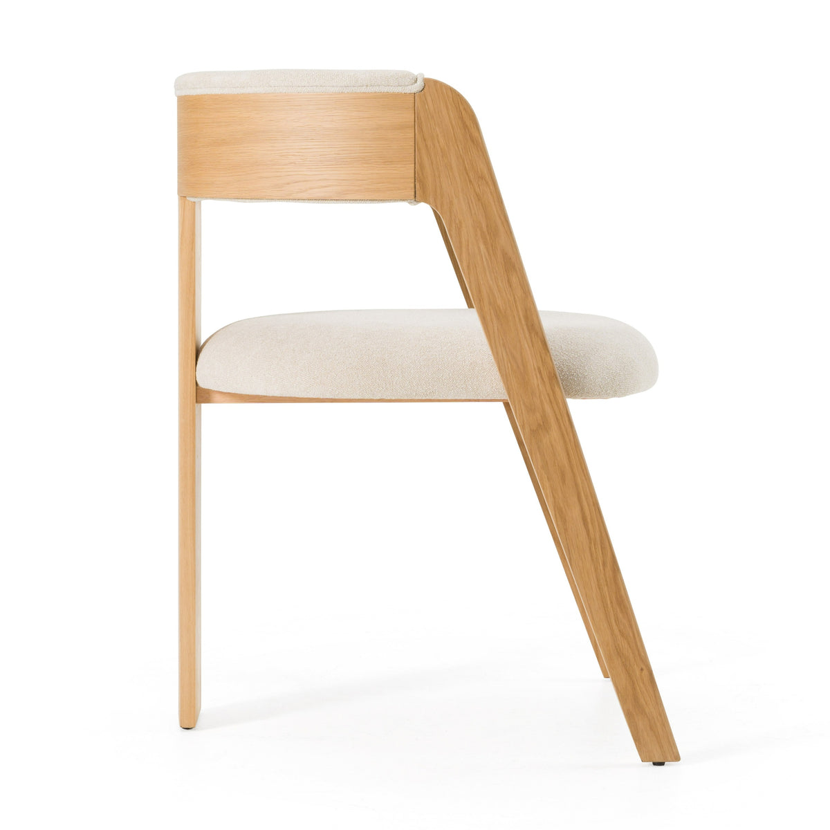 Washington - Modern Beige Fabric + White Oak Dining Chair (Set of 2) by VIG Furniture - View 3