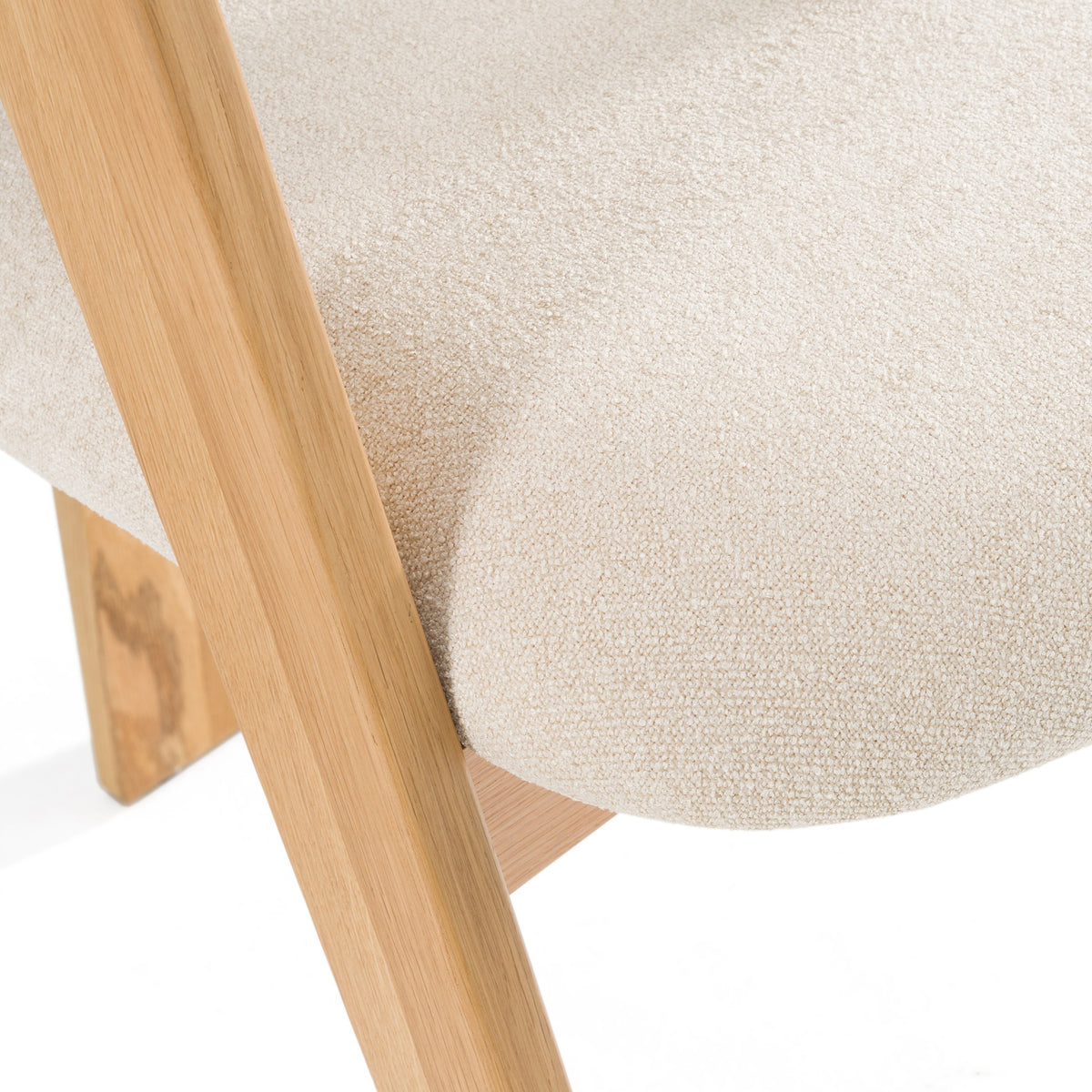 Washington - Modern Beige Fabric + White Oak Dining Chair (Set of 2) by VIG Furniture - View 4