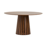 Weiss - Mid-Century Modern Walnut Round Dining Table by VIG Furniture - View 1