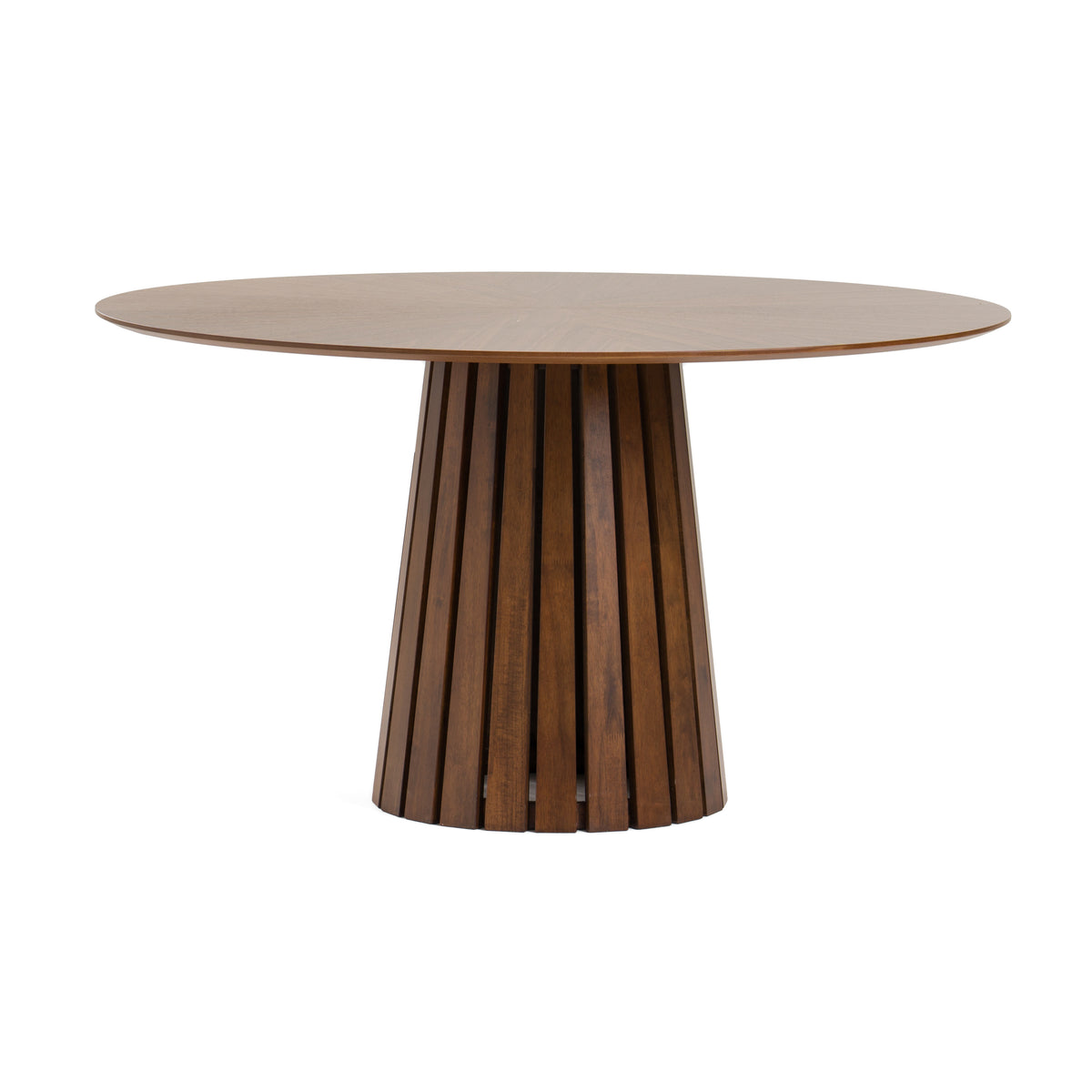 Weiss - Mid-Century Modern Walnut Round Dining Table by VIG Furniture - View 1
