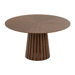 Weiss - Mid-Century Modern Walnut Round Dining Table by VIG Furniture - View 2