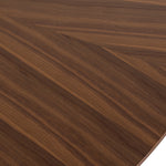 Weiss - Mid-Century Modern Walnut Round Dining Table by VIG Furniture - View 4