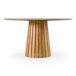 Weiss - Mid-Century Modern Natural Oak Round Dining Table by VIG Furniture - View 1