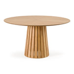 Weiss - Mid-Century Modern Natural Oak Round Dining Table by VIG Furniture - View 3