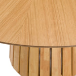 Weiss - Mid-Century Modern Natural Oak Round Dining Table by VIG Furniture - View 4