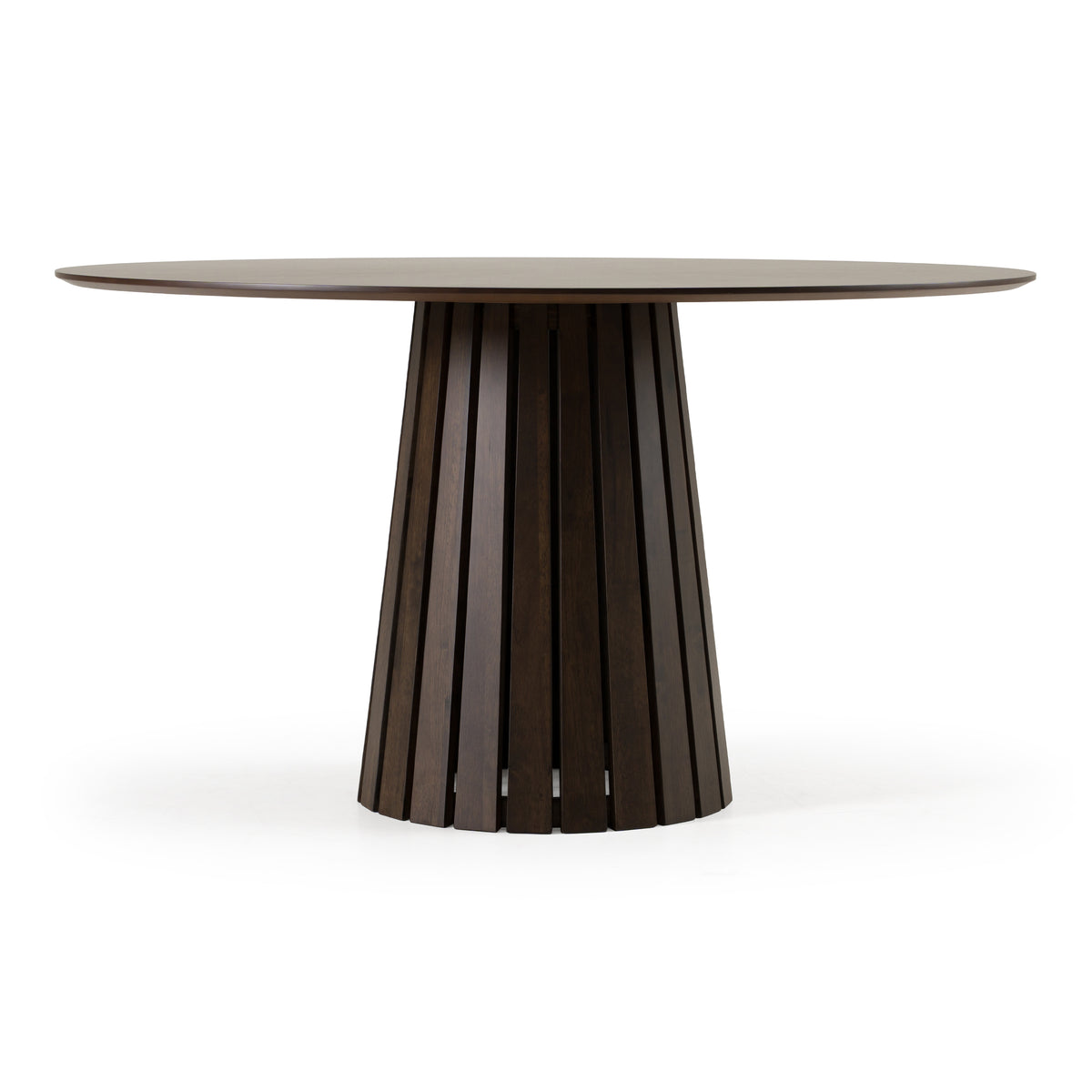 Weiss - Mid-Century Modern Wenge Round Dining Table by VIG Furniture - View 1