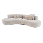 Weldon - Modern Grey Fabric Curved Sectional Sofa by VIG Furniture - View 3