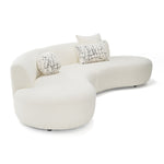 Weldon - Modern Cream Fabric Curved Sectional Sofa by VIG Furniture - View 5