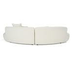 Weldon - Modern Cream Fabric Curved Sectional Sofa by VIG Furniture - View 6