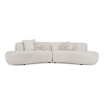 Weldon - Modern Off-White Fabric Curved Sectional Sofa by VIG Furniture - View 1