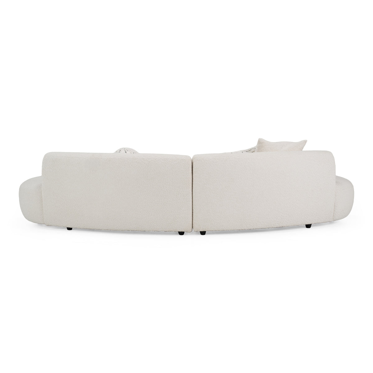 Weldon - Modern Off-White Fabric Curved Sectional Sofa by VIG Furniture - View 9