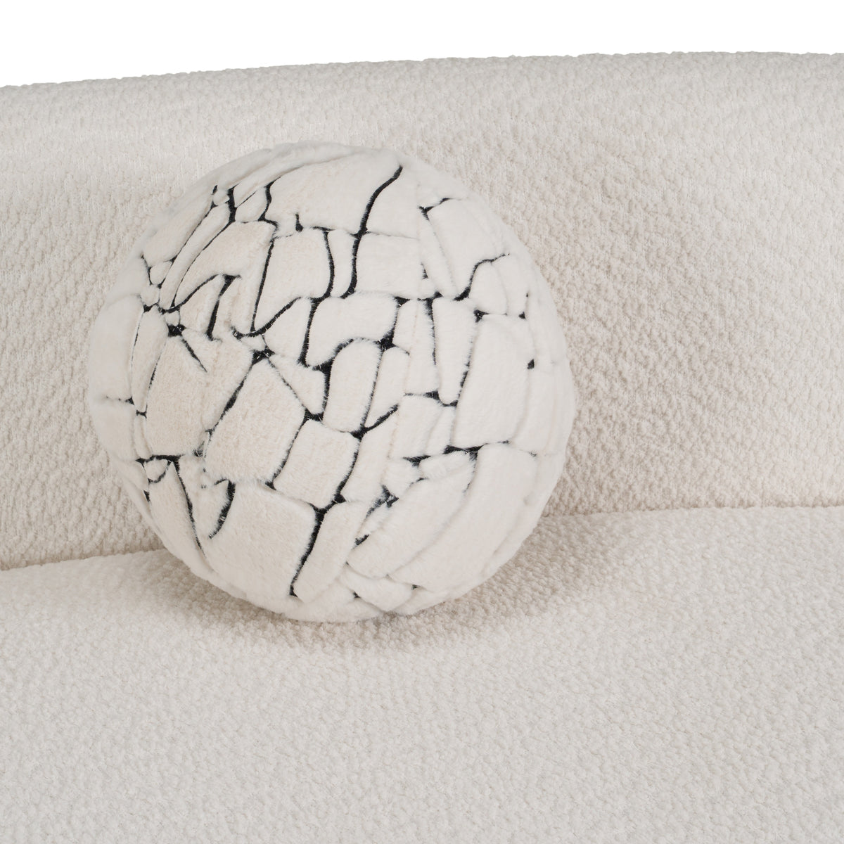 Weldon - Modern Off-White Fabric Curved Sectional Sofa by VIG Furniture - View 12