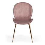 Wendy Modern Pink Velvet & Rosegold Dining Chair (Set of 2) by VIG Furniture - View 7