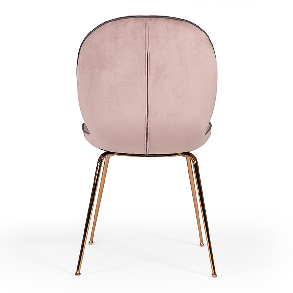 Wendy Modern Pink Velvet & Rosegold Dining Chair (Set of 2) by VIG Furniture - View 9