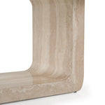 Wolff - Modern White Oak + Faux Travertine Dining Table by VIG Furniture - View 4