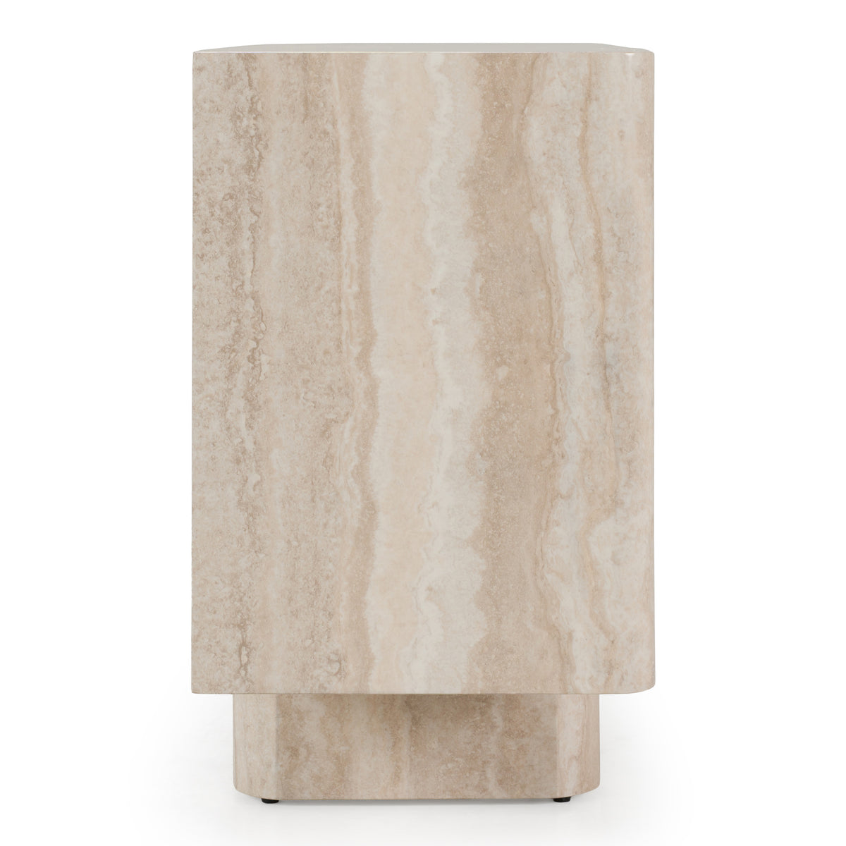 Wolff - Modern White Oak + Faux Travertine Buffet by VIG Furniture - View 4