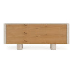 Wolff - Modern White Oak + Faux Travertine Buffet by VIG Furniture - View 5