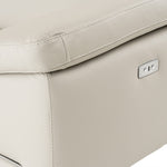 Mini Wonder - Italian Modern Grey Leather Sectional Sofa with Right Facing Recliner by VIG Furniture - View 5