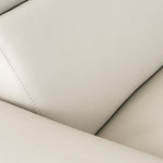 Mini Wonder - Italian Modern Grey Leather Sectional Sofa with Right Facing Recliner by VIG Furniture - View 4
