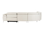 Mini Wonder - Italian Modern Grey Leather Sectional Sofa with Right Facing Recliner by VIG Furniture - View 3