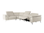 Mini Wonder - Italian Modern Grey Leather Sectional Sofa with Right Facing Recliner by VIG Furniture - View 9