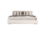 Sogno - Italian Modern Beige Fabric Low Headboard EK Bed by VIG Furniture - View 1