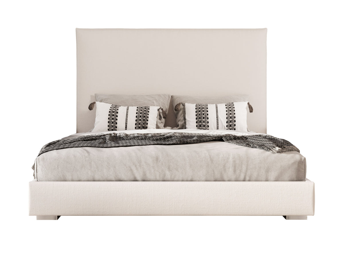 Sogno - Italian Modern Beige Fabric High Headboard Bed by VIG Furniture - View 1