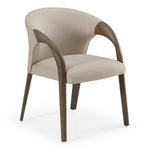 Wynetta Mid-Century Modern Grey Vegan Leather + Grey Ash Dining Chair by VIG Furniture - View 1