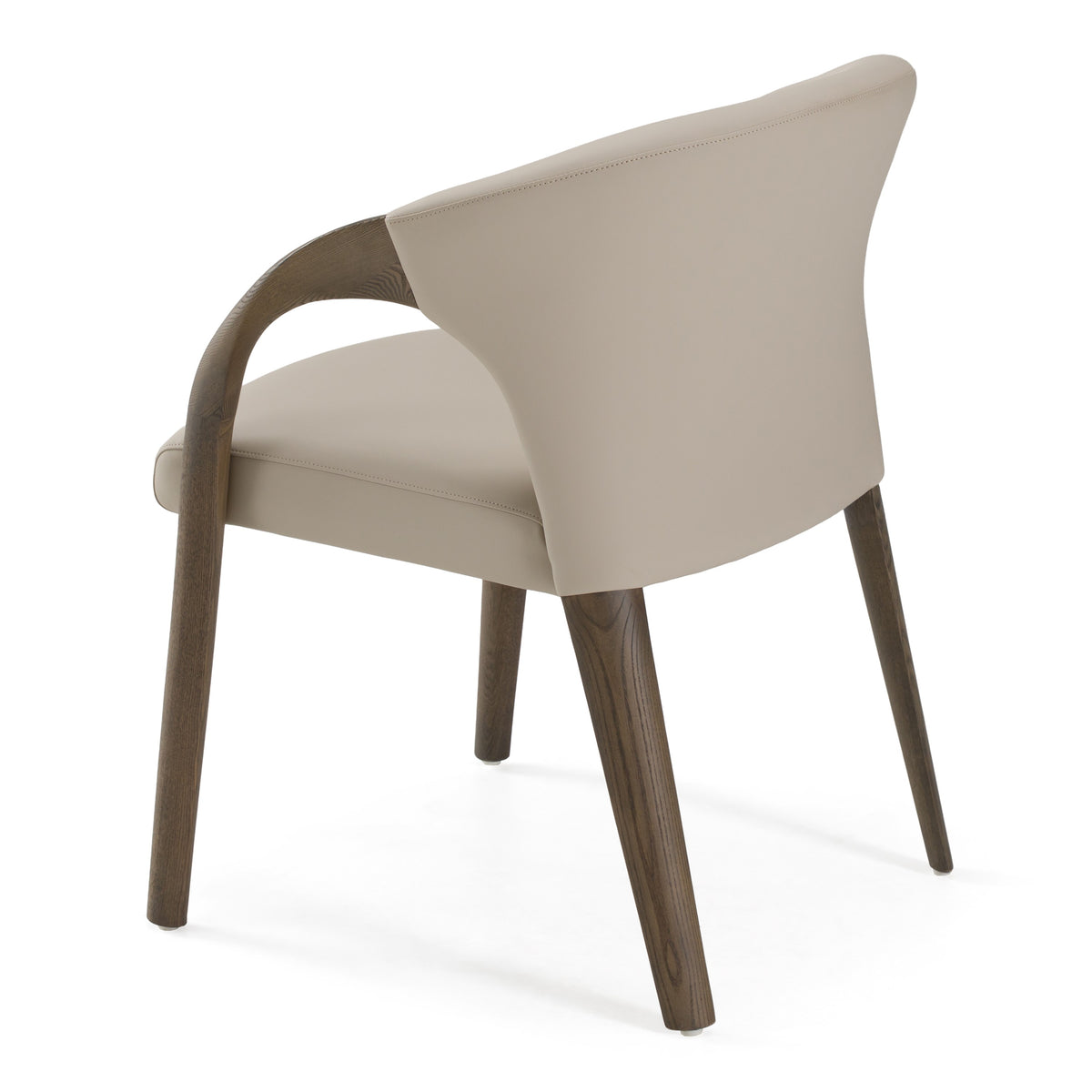 Wynetta Mid-Century Modern Grey Vegan Leather + Grey Ash Dining Chair by VIG Furniture - View 7