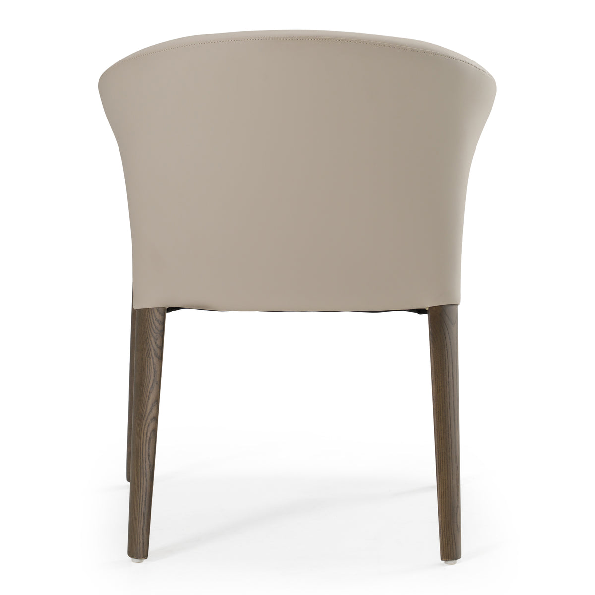 Wynetta Mid-Century Modern Grey Vegan Leather + Grey Ash Dining Chair by VIG Furniture - View 3