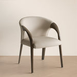 Wynetta Mid-Century Modern Grey Vegan Leather + Grey Ash Dining Chair by VIG Furniture - View 6