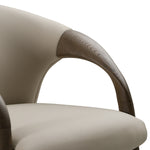 Wynetta Mid-Century Modern Grey Vegan Leather + Grey Ash Dining Chair by VIG Furniture - View 4