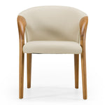 Wynetta Mid-Century Modern Grey Vegan Leather + Walnut Dining Chair by VIG Furniture - View 5