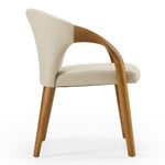 Wynetta Mid-Century Modern Grey Vegan Leather + Walnut Dining Chair by VIG Furniture - View 6