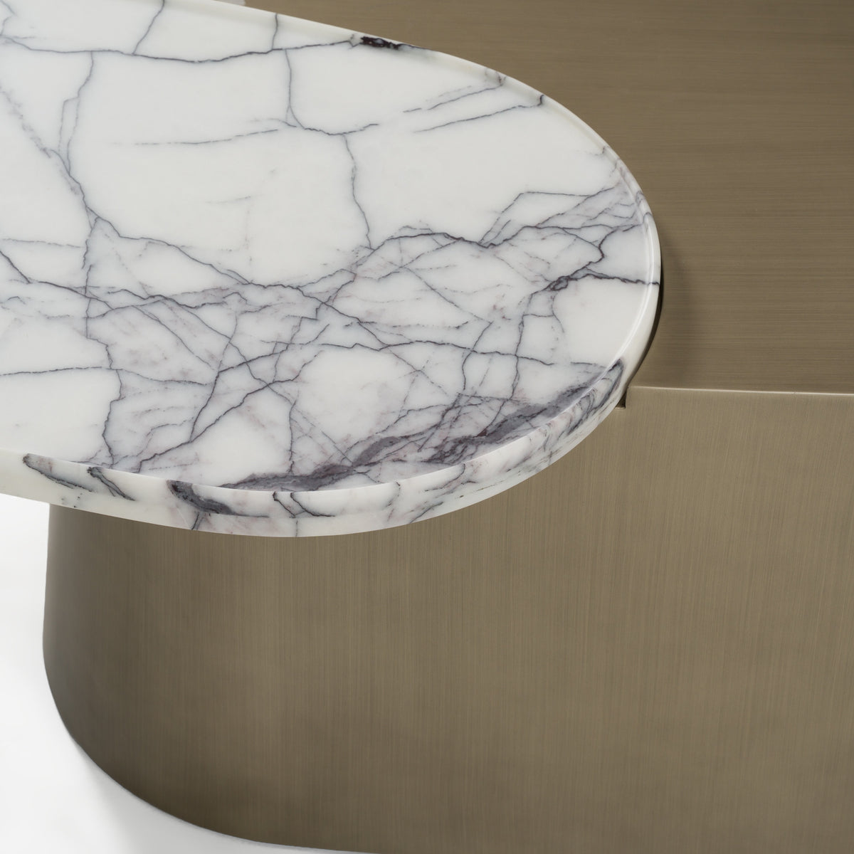 Yano - Modern White Marble + Antique Brass Coffee Table by VIG Furniture - View 6